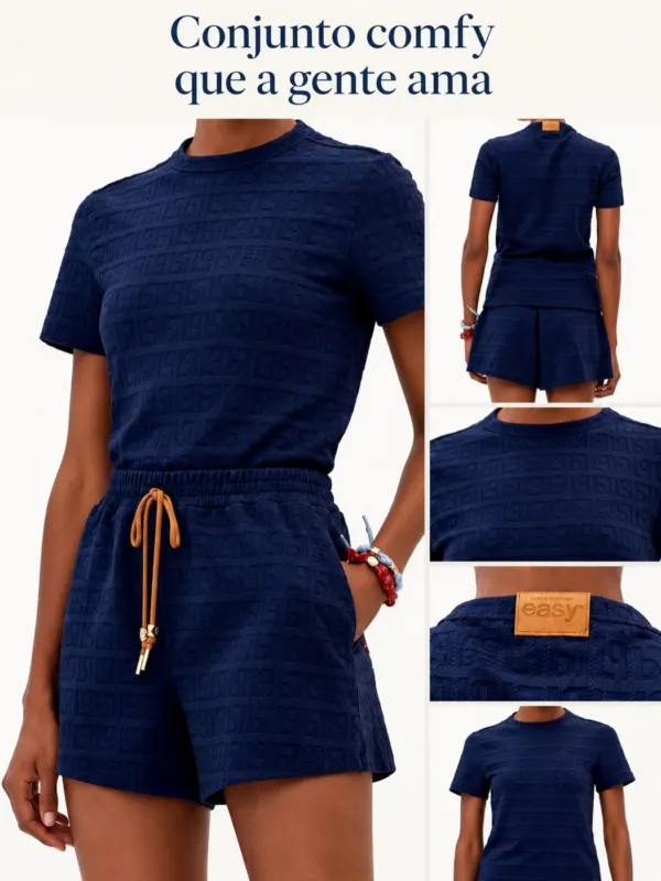 Conjunto comfy marinho — VC Collection