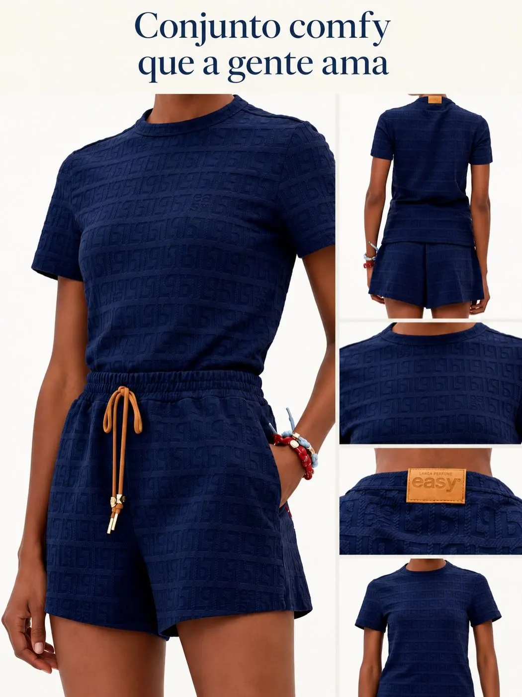 Conjunto comfy marinho — VC Collection